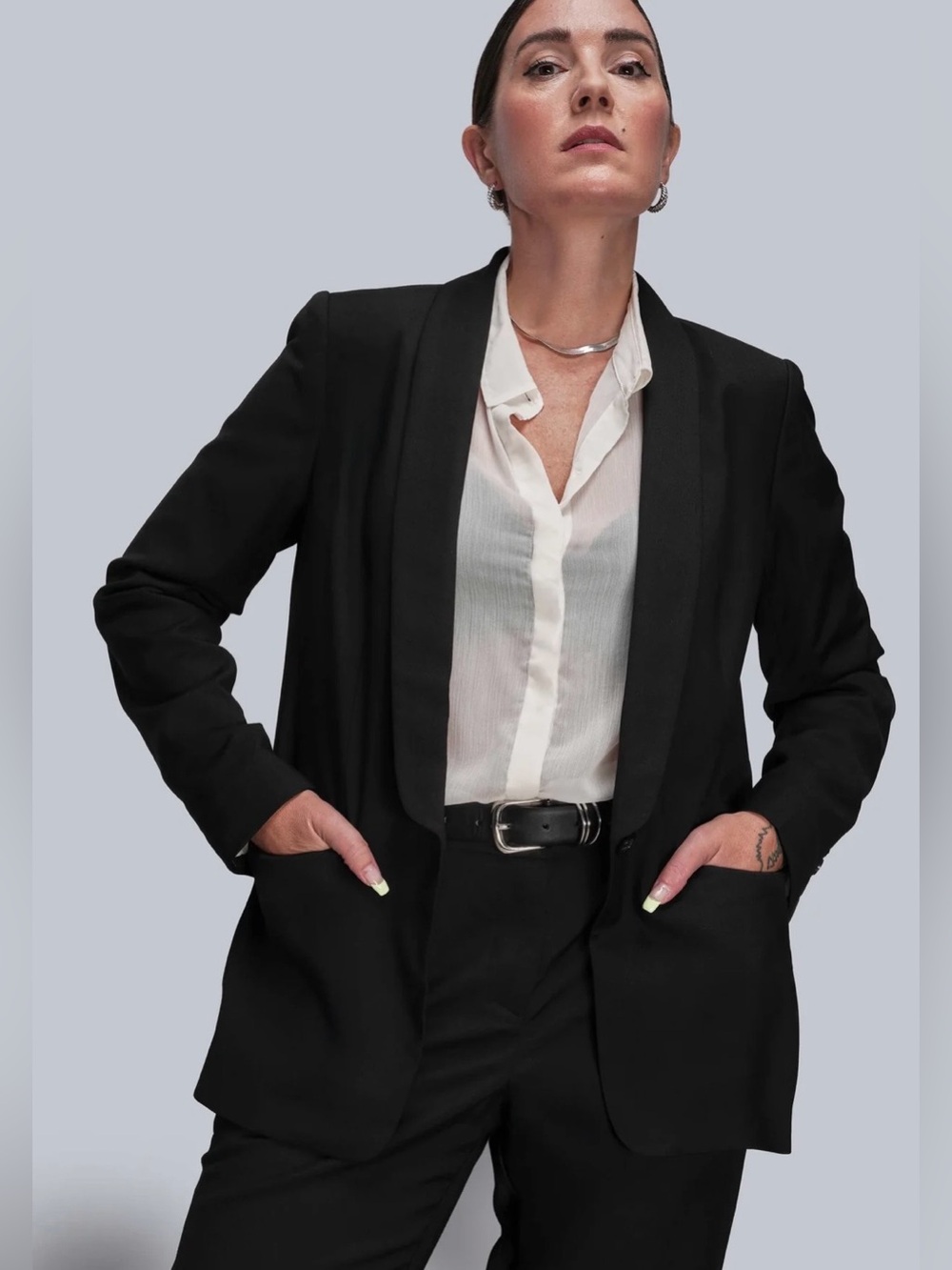 Wildfang The Empower Tux Blazer Black Women’s Size 1X